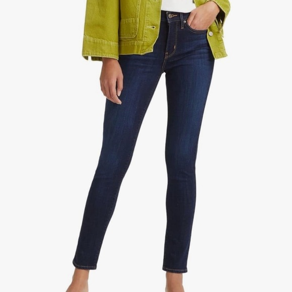 Levi's Women's Navy Skinny Jeans - Picture 3 of 8